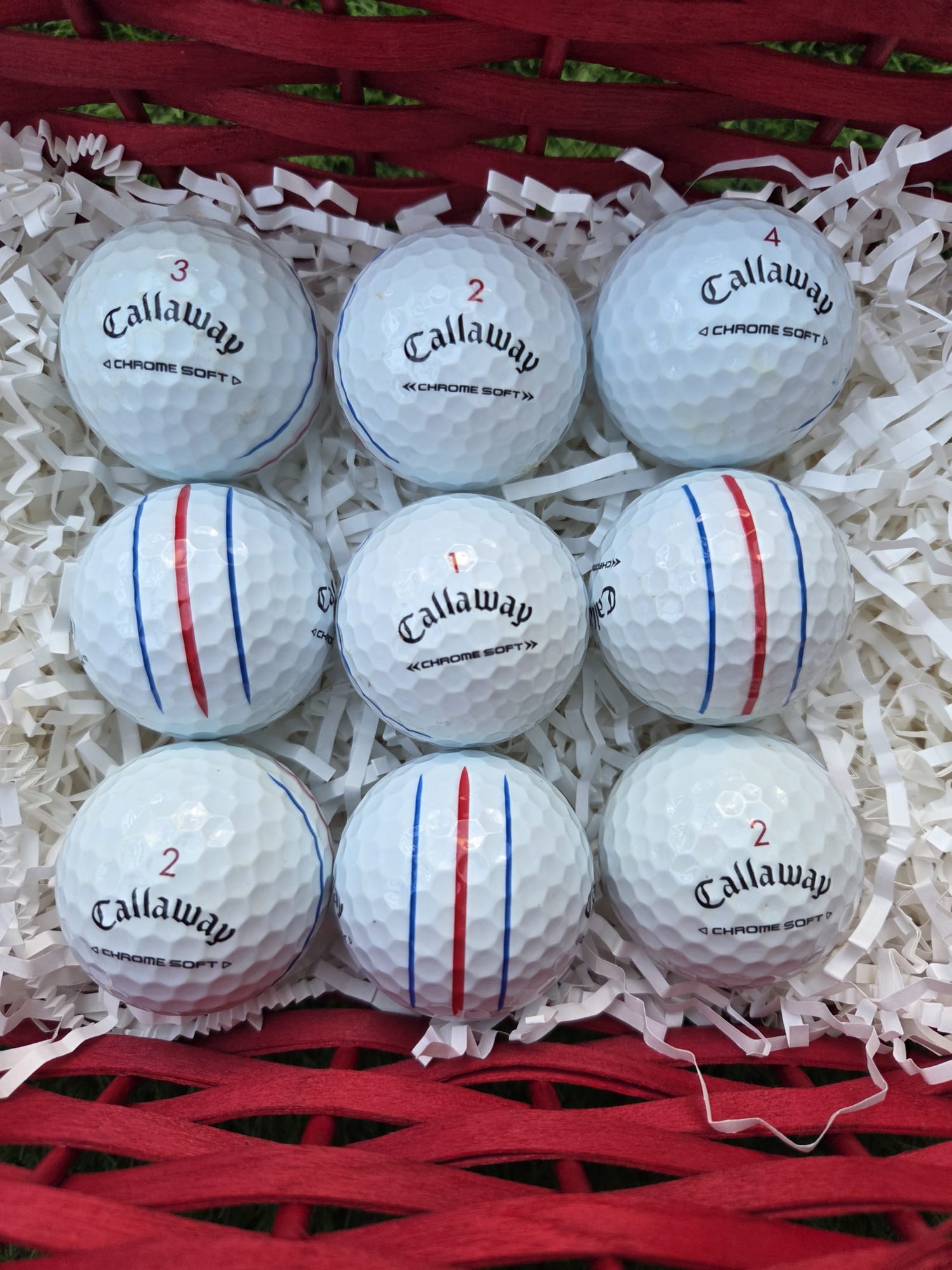 12 Callaway Chrome Soft triple Track