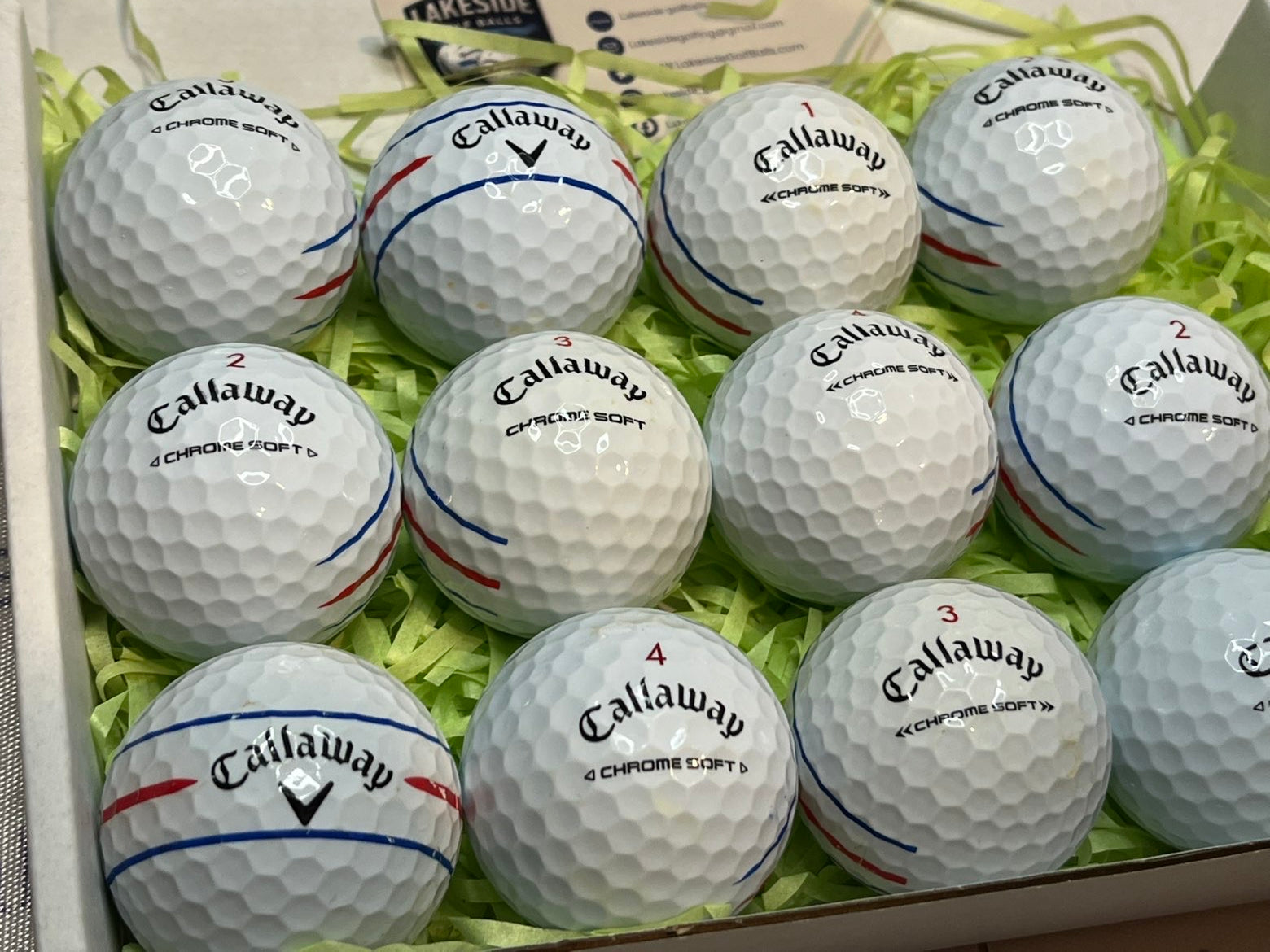 12 Callaway Chrome Soft triple Track